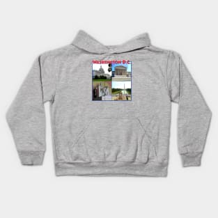 Washington DC Collage Kids Hoodie